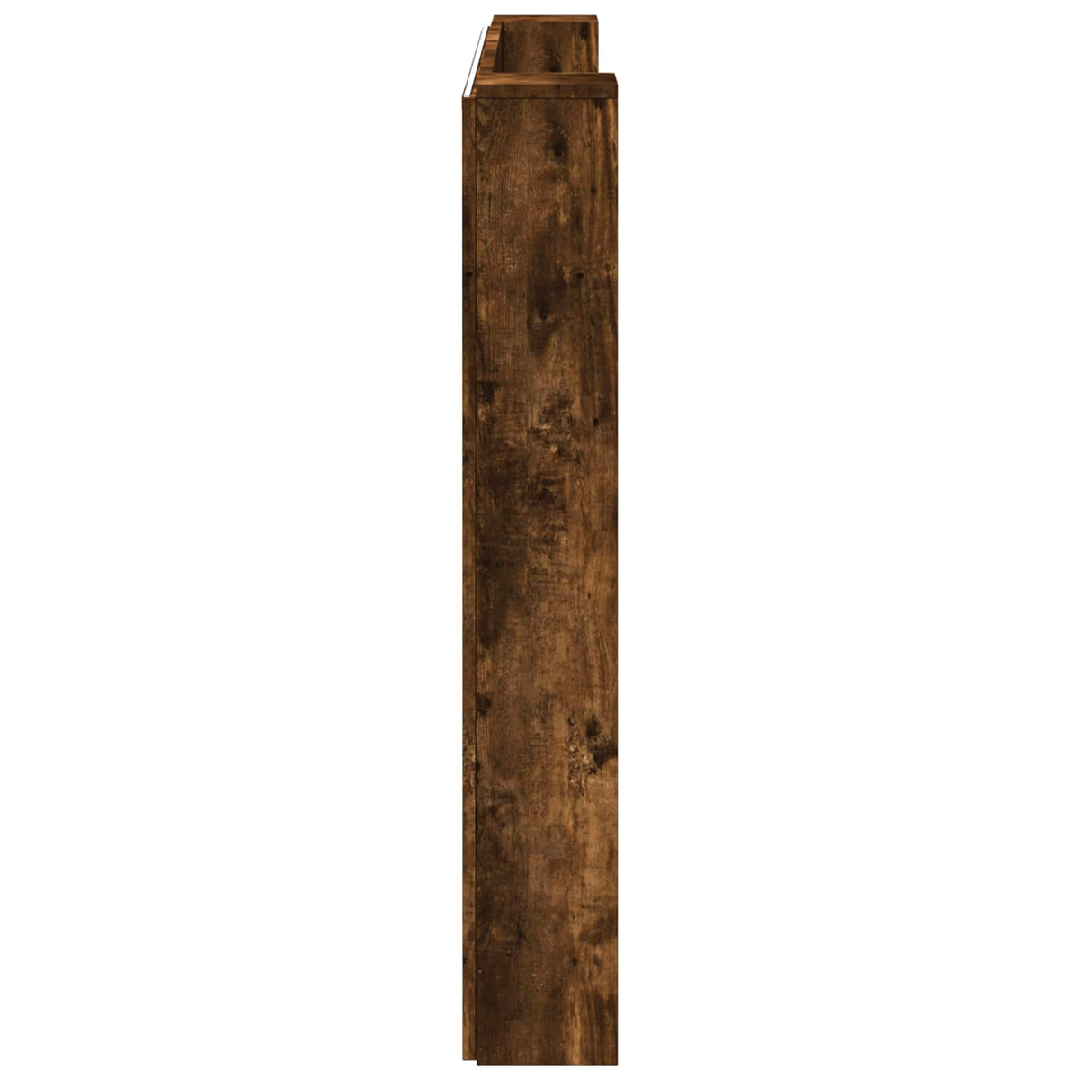 Stauraum Kopfteil mit LED Raucheiche Holzwerkstoff