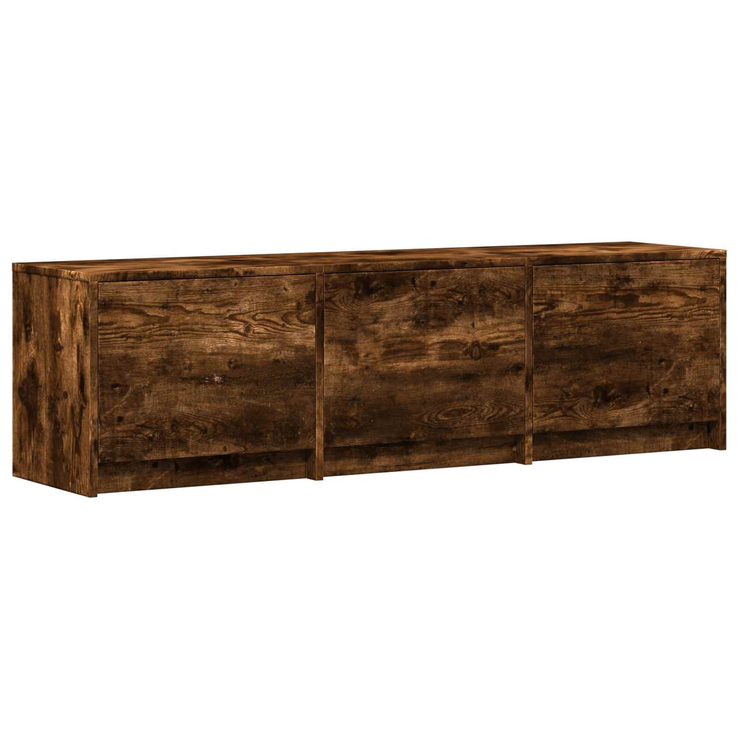 TV Cabinet with LED 140 x 34 x 40 cm Geräucherte Eiche