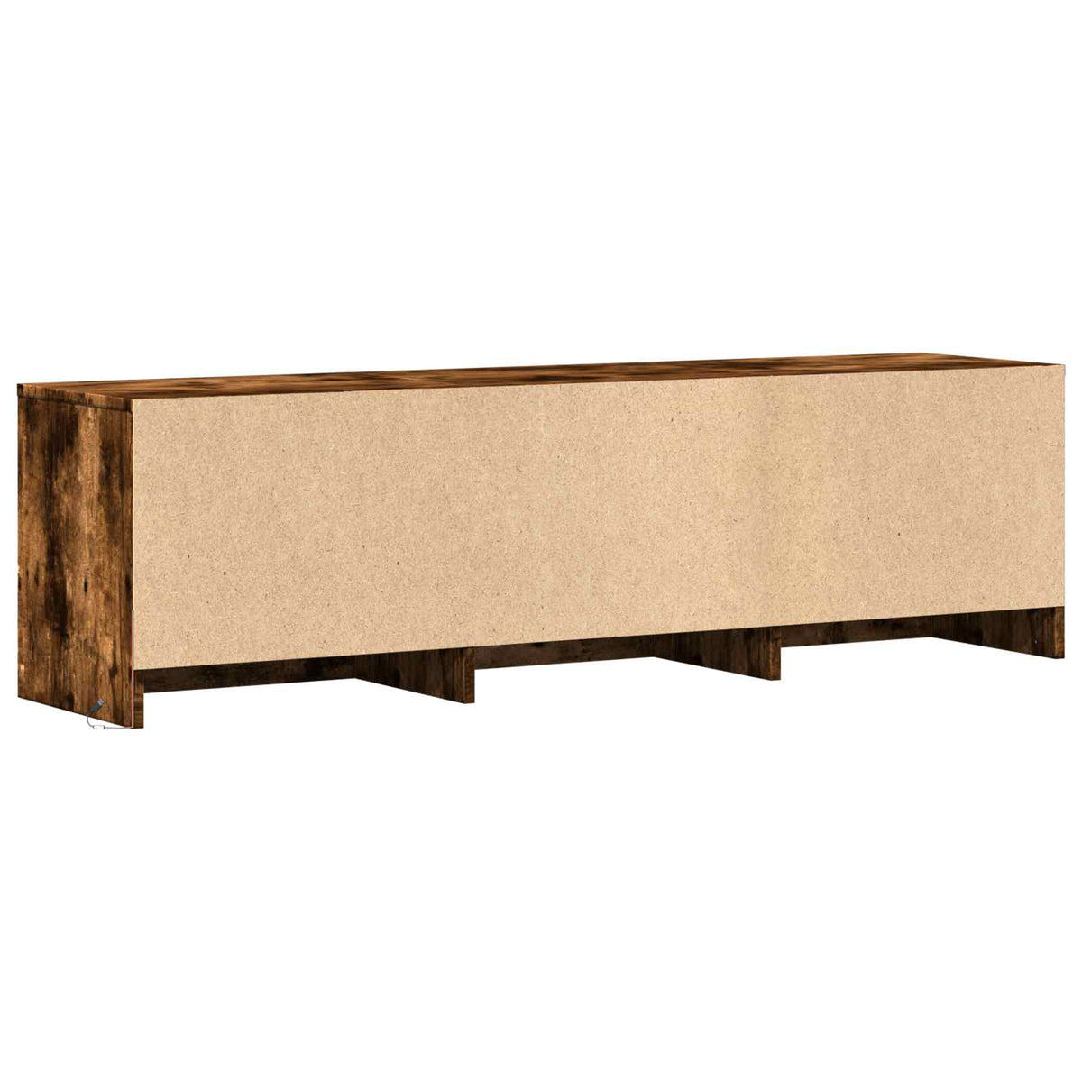 TV Cabinet with LED 140 x 34 x 40 cm Räuchereiche Holzwerkstoff