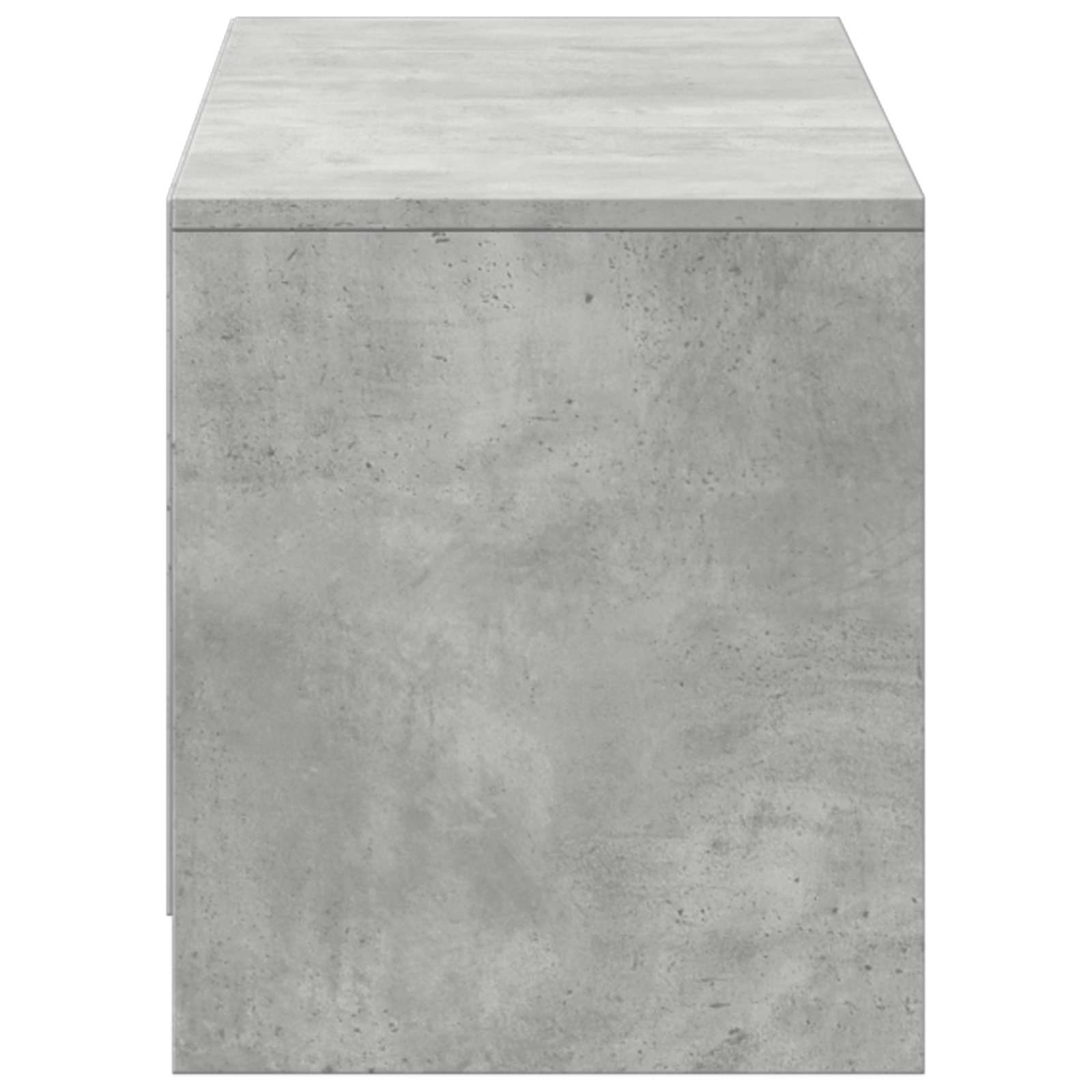 TV Cabinet with LED 140x34x40 cm Betongrau Holzwerkstoff