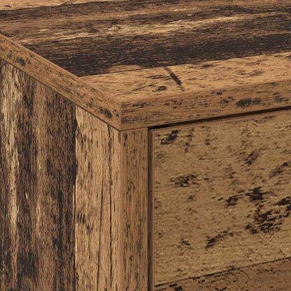 TV Cabinet with LED 140 x 34 x 40 cm Altholz Holzwerkstoff
