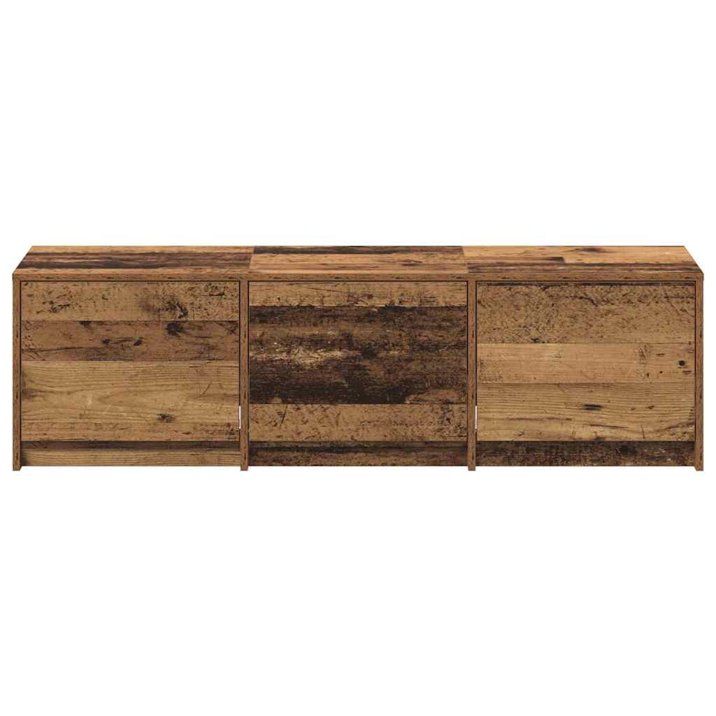 TV Cabinet with LED Altholz 140 x 34 x 40 cm Holzwerkstoff
