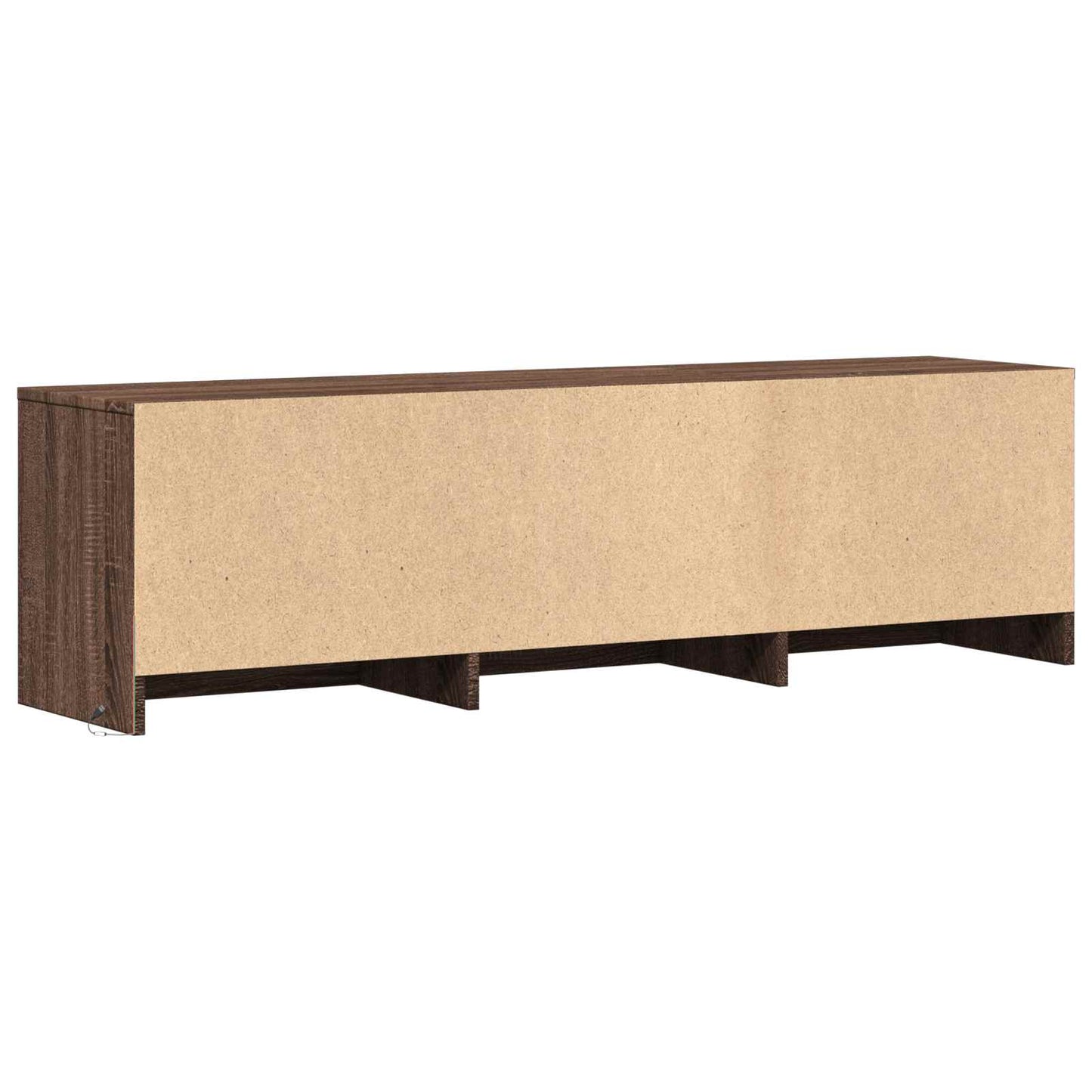 TV Cabinet with LED 140 x 34 x 40 cm Braun Eichen-Optik