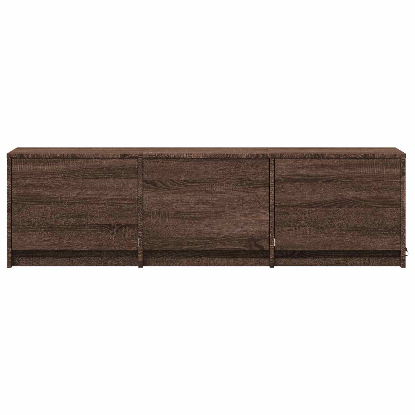 TV Cabinet with LED 140 x 34 x 40 cm Braun Eichen-Optik