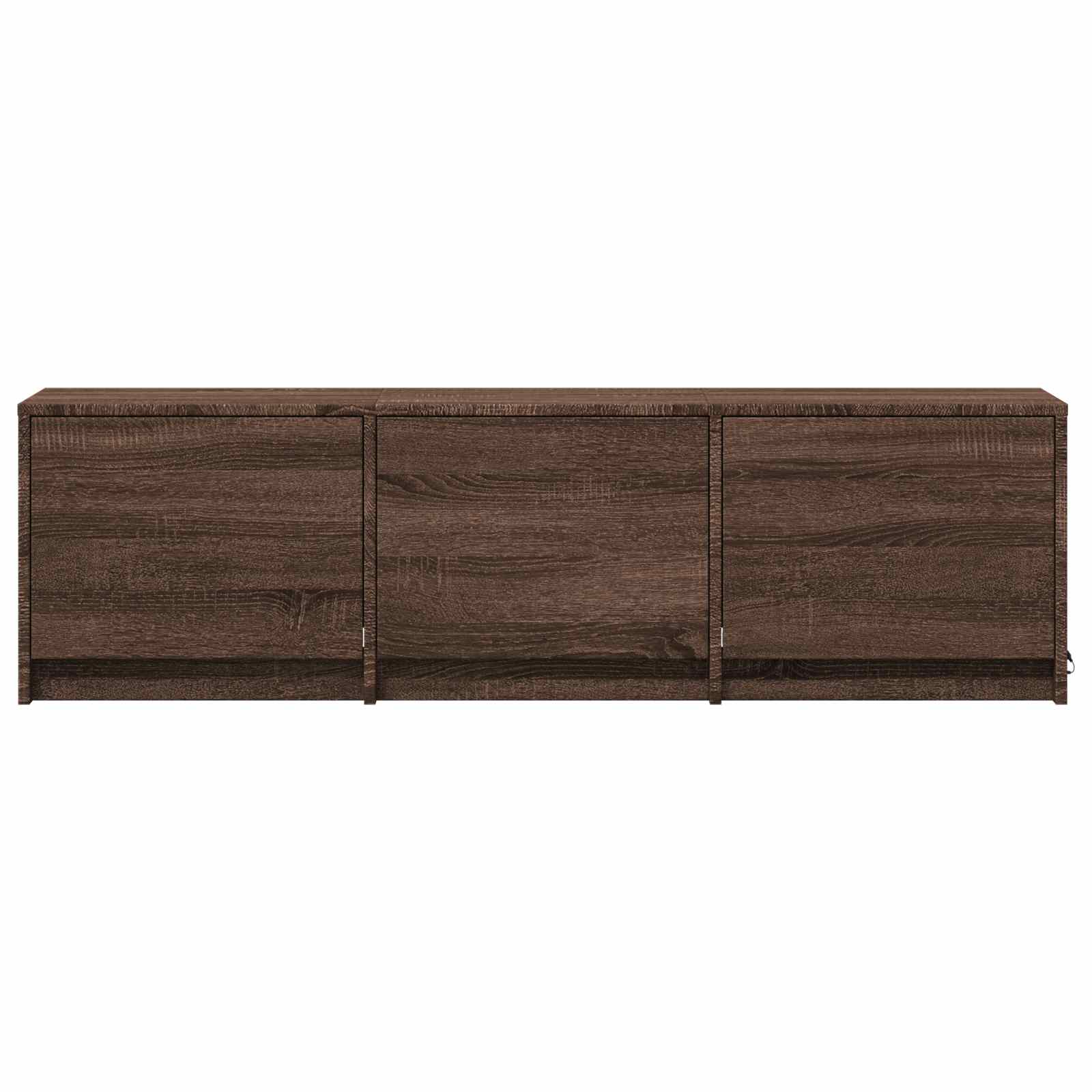 TV Cabinet with LED 140 x 34 x 40 cm Braun Eichen-Optik