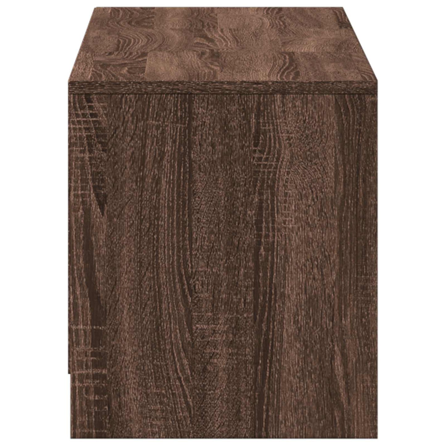 TV Cabinet with LED 140 x 34 x 40 cm Braun Eichen-Optik