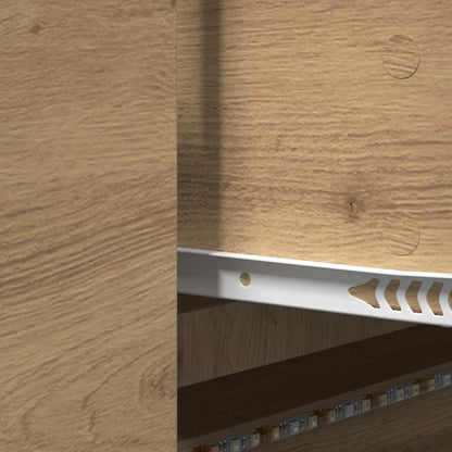 TV Cabinet with LED 140 x 34 x 40 cm Kunsthandwerk Eiche