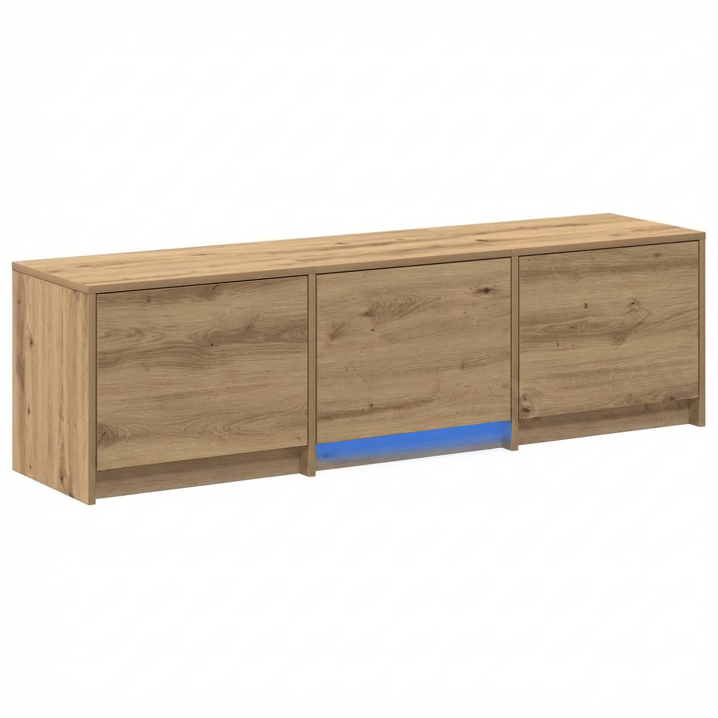TV Cabinet with LED 140 x 34 x 40 cm Kunsthandwerk Eiche