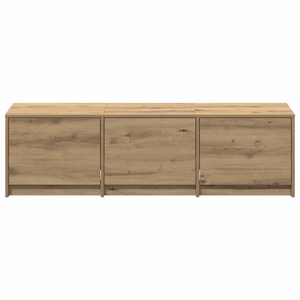 TV Cabinet with LED 140 x 34 x 40 cm Kunsthandwerk Eiche