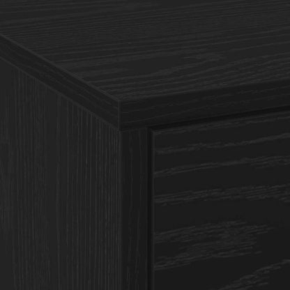 TV Cabinet with LED 140 x 34 x 40 cm Schwarz Eichen-Optik