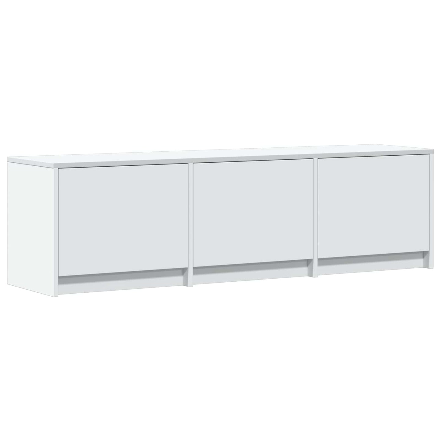TV Cabinet with LED Weiß 140 x 34 x 40 cm Holzwerkstoff