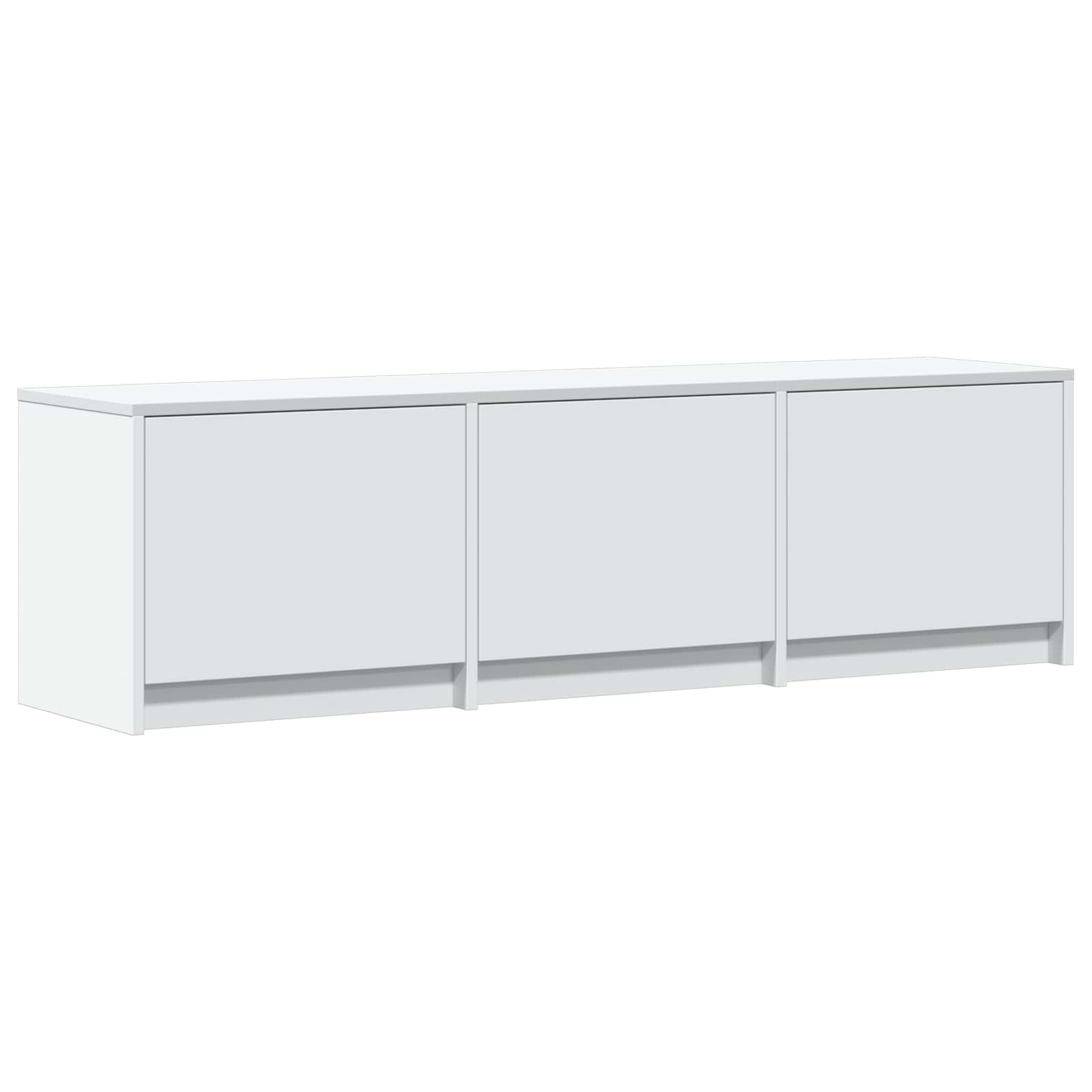 TV Cabinet with LED Weiß 140 x 34 x 40 cm Holzwerkstoff