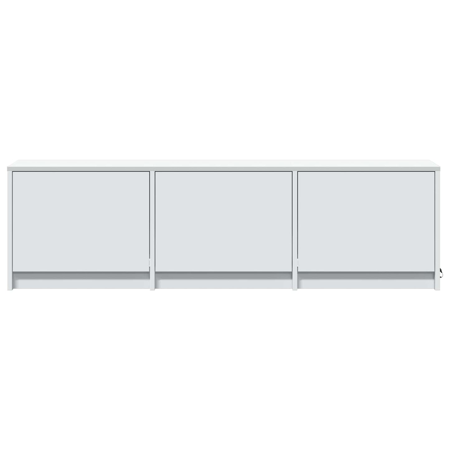 TV Cabinet with LED Weiß 140 x 34 x 40 cm Holzwerkstoff