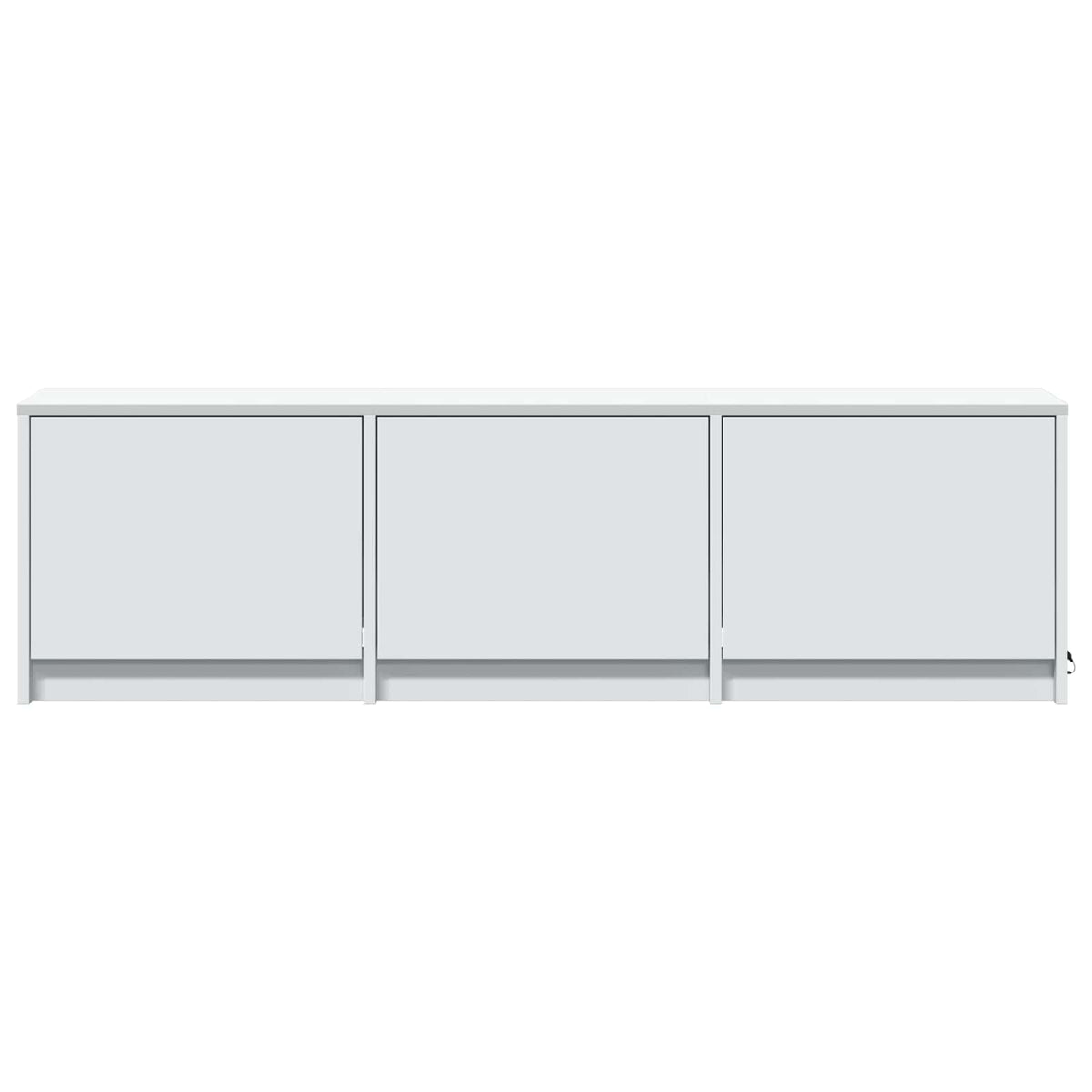 TV Cabinet with LED 140 x 34 x 40 cm Weiß Holzwerkstoff