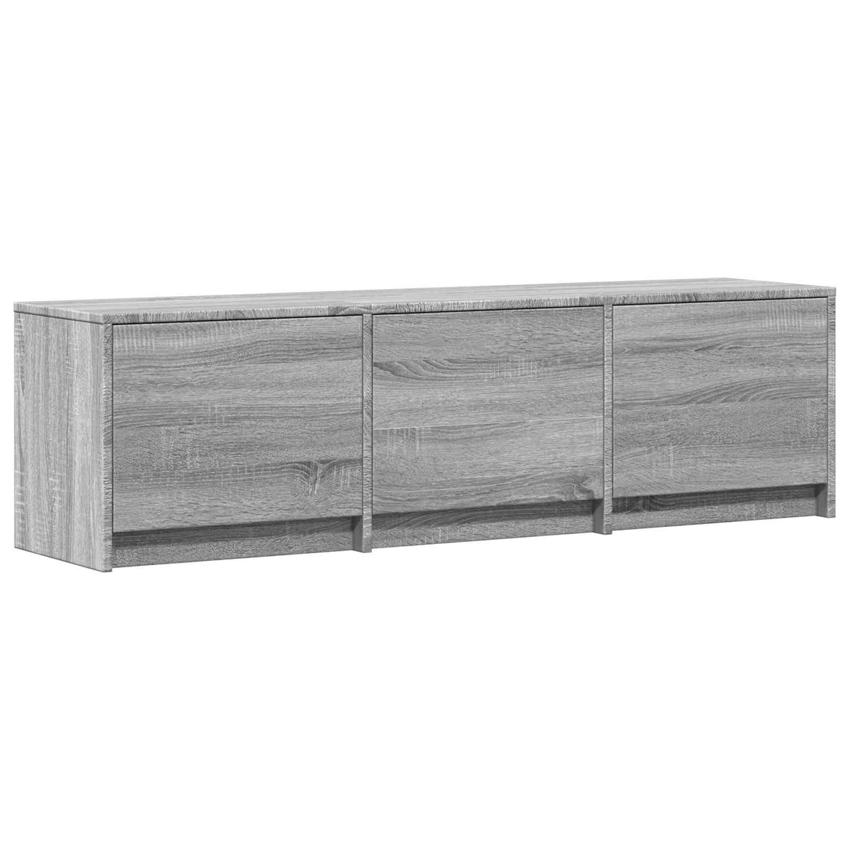 TV Cabinet with LED 140x34x40 cm Sonoma-Grau Holzwerkstoff