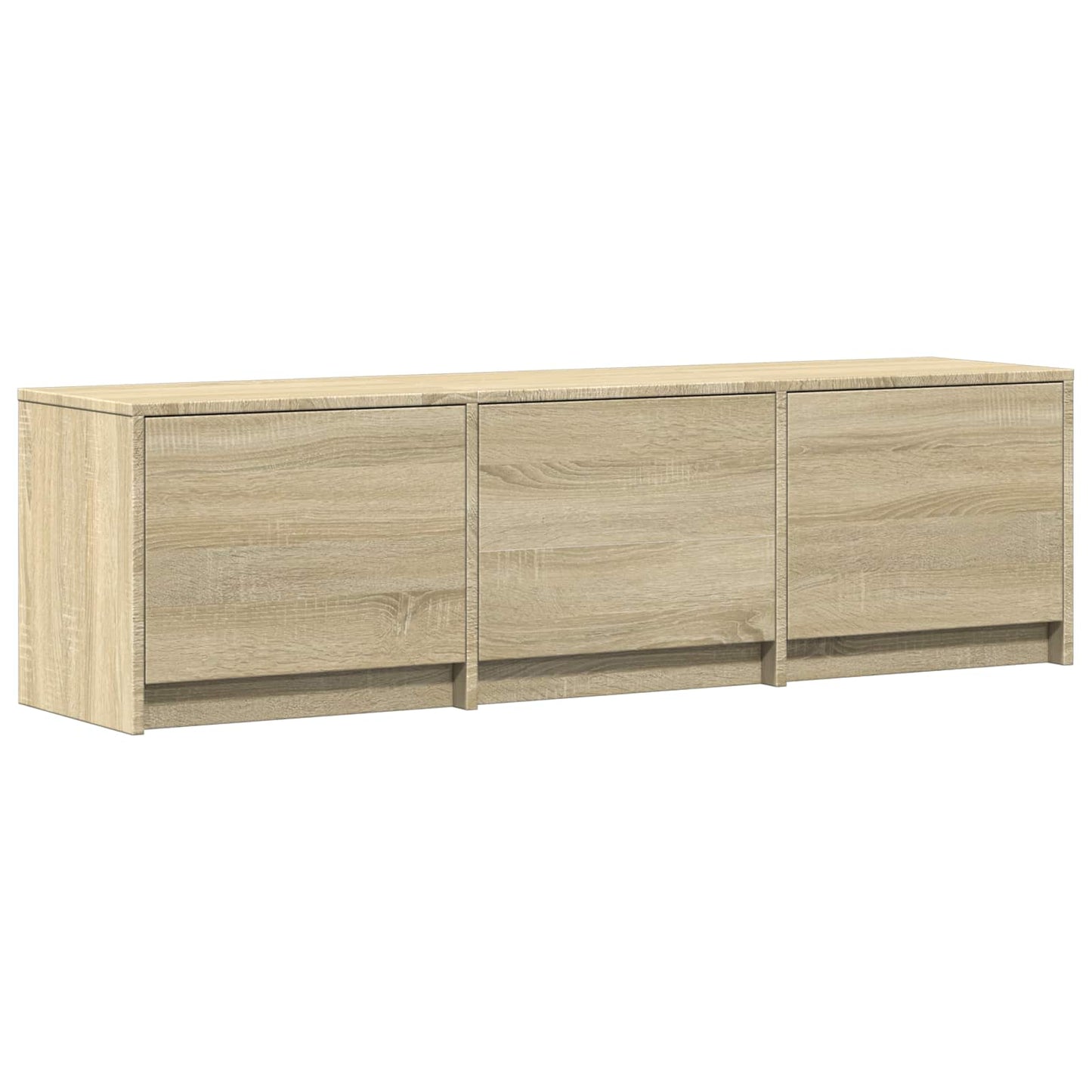 TV Cabinet with LED 140 x 34 x 40 cm Sonoma-Eiche Holzwerkstoff