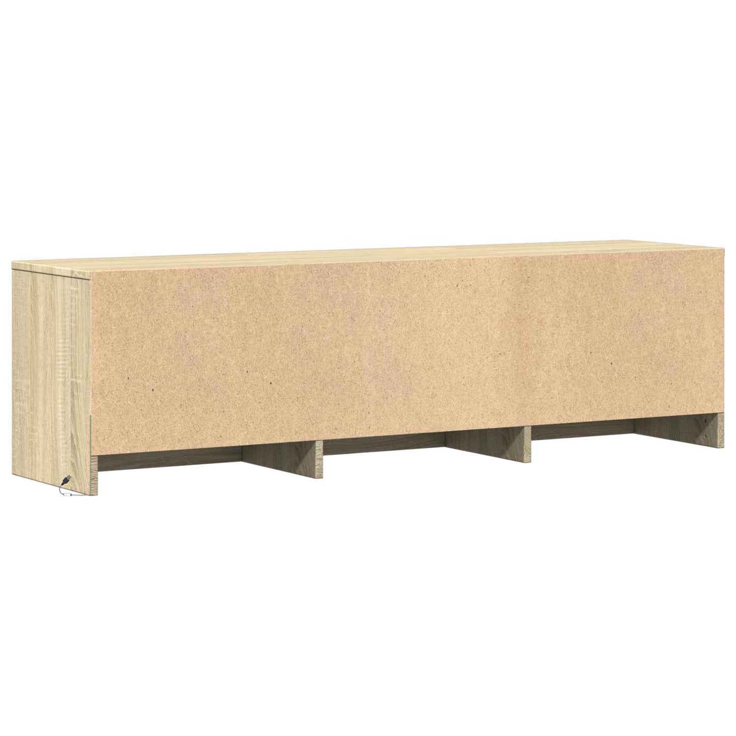TV Cabinet with LED 140 x 34 x 40 cm Sonoma-Eiche Holzwerkstoff