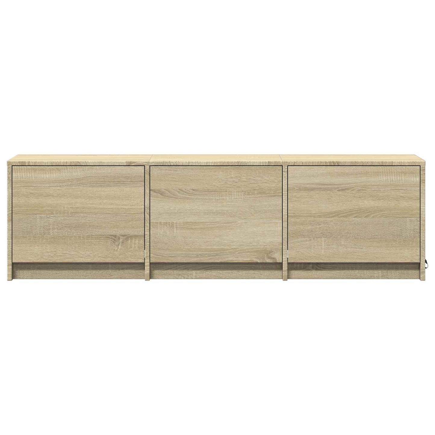 TV Cabinet with LED 140 x 34 x 40 cm Sonoma-Eiche Holzwerkstoff