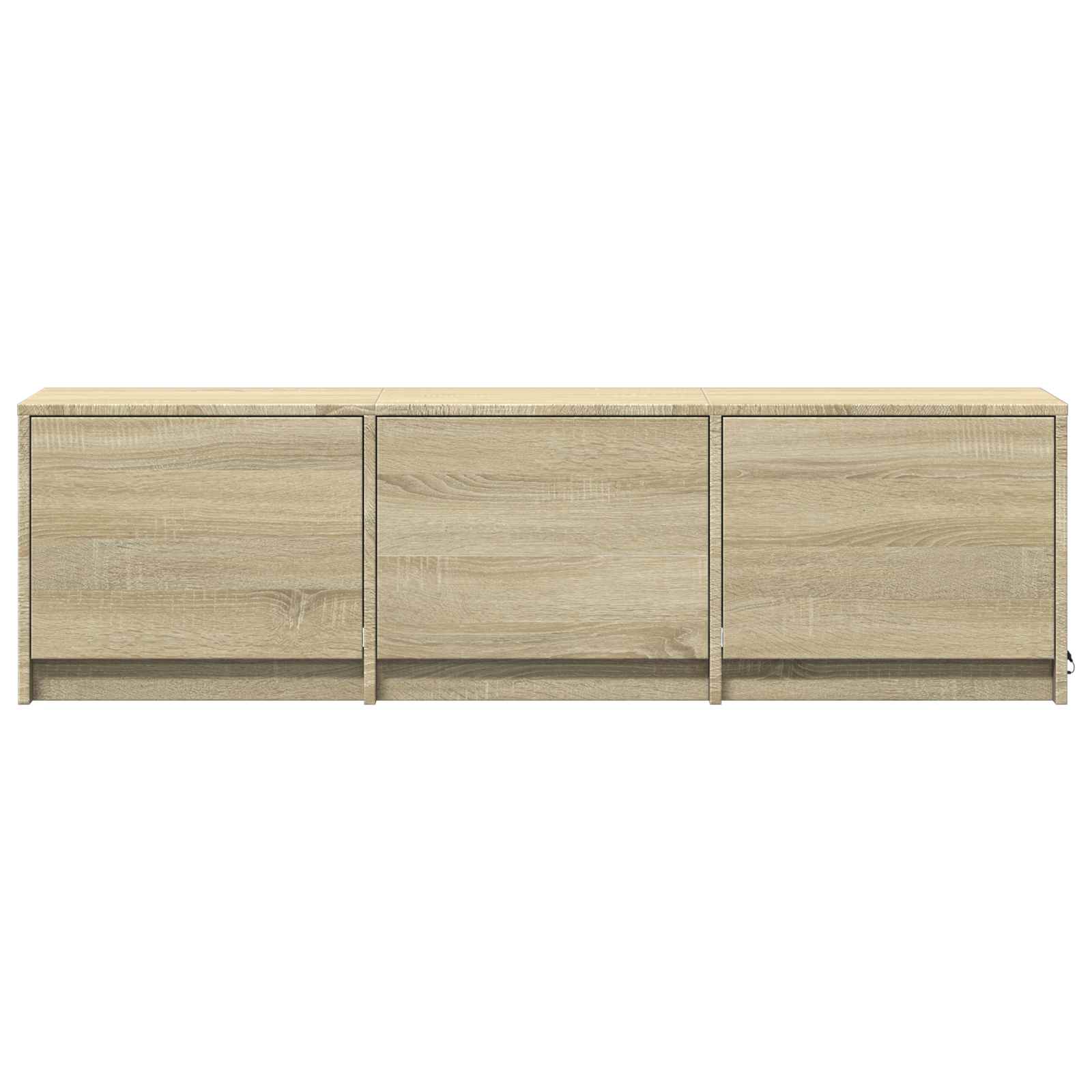 TV Cabinet with LED 140 x 34 x 40 cm Sonoma-Eiche Holzwerkstoff