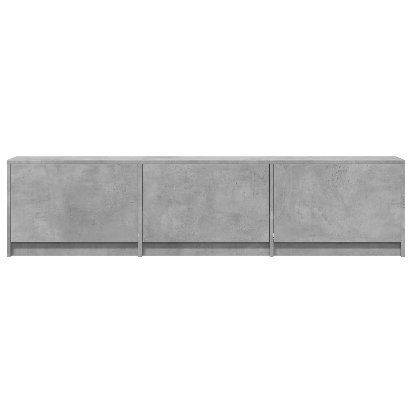 TV Cabinet with LED 165x34x40 cm Betongrau Holzwerkstoff