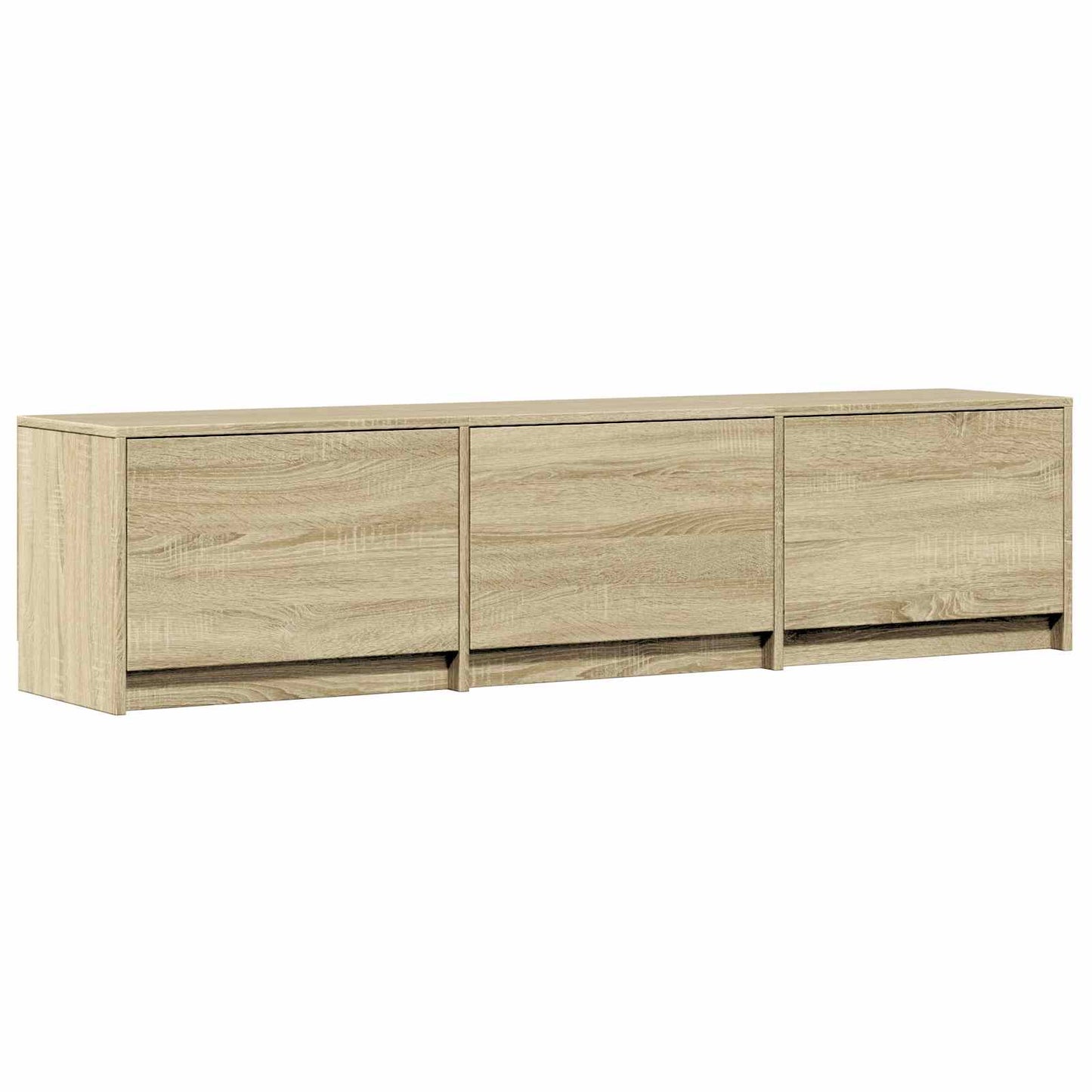 TV Cabinet with LED 165 x 34 x 40 cm Sonoma-Eiche Holzwerkstoff