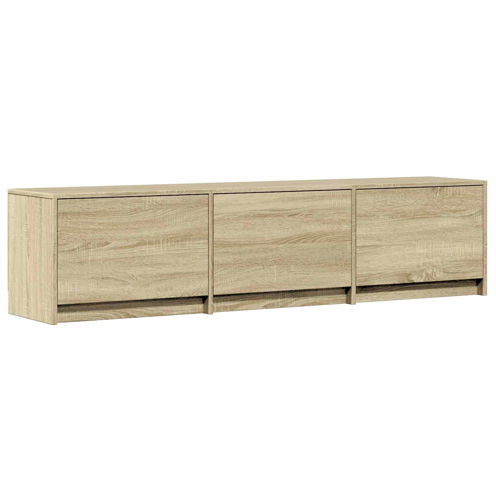 TV Cabinet with LED 165 x 34 x 40 cm Sonoma-Eiche Holzwerkstoff