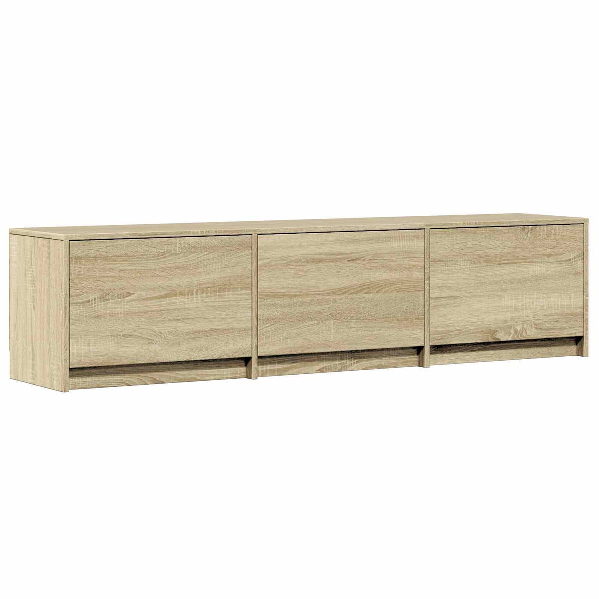 TV Cabinet with LED 165 x 34 x 40 cm Sonoma-Eiche Holzwerkstoff