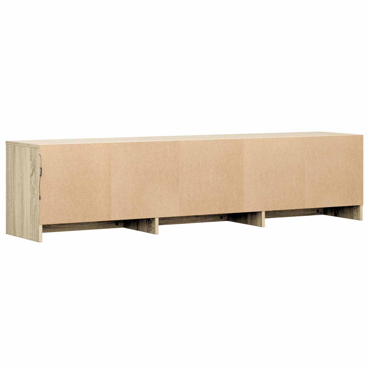 TV Cabinet with LED 165 x 34 x 40 cm Sonoma-Eiche Holzwerkstoff