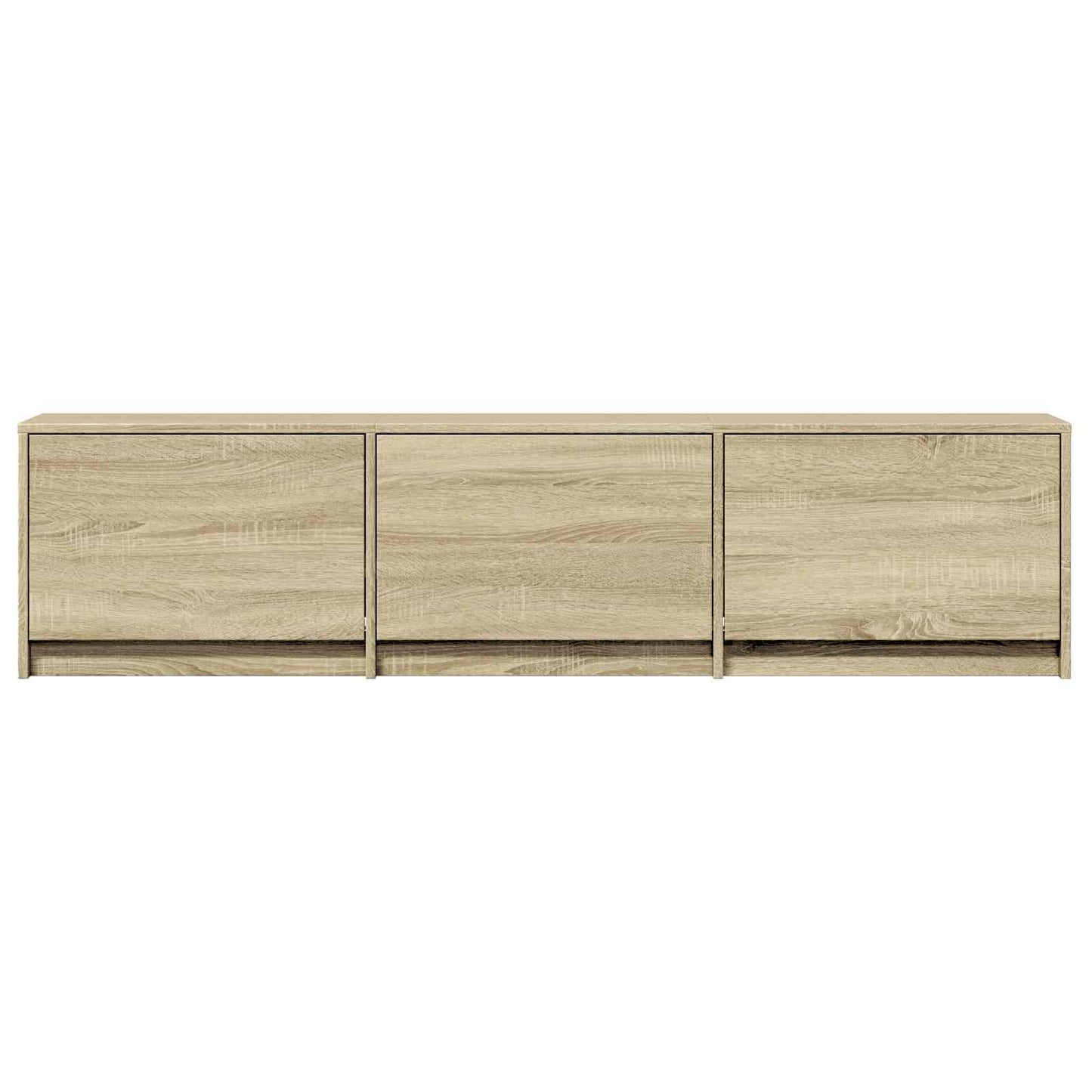 TV Cabinet with LED 165 x 34 x 40 cm Sonoma-Eiche Holzwerkstoff