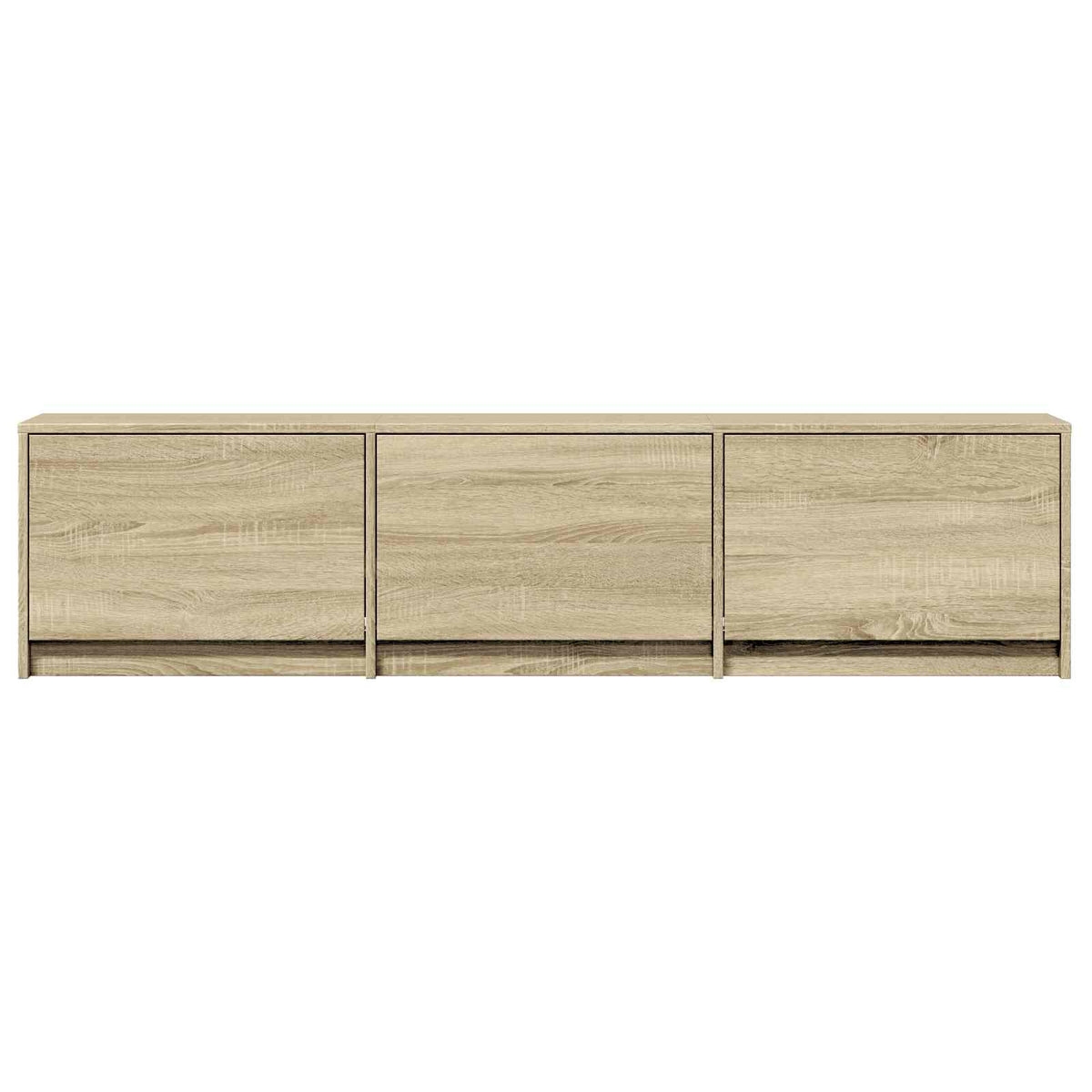 TV Cabinet with LED 165 x 34 x 40 cm Sonoma-Eiche Holzwerkstoff