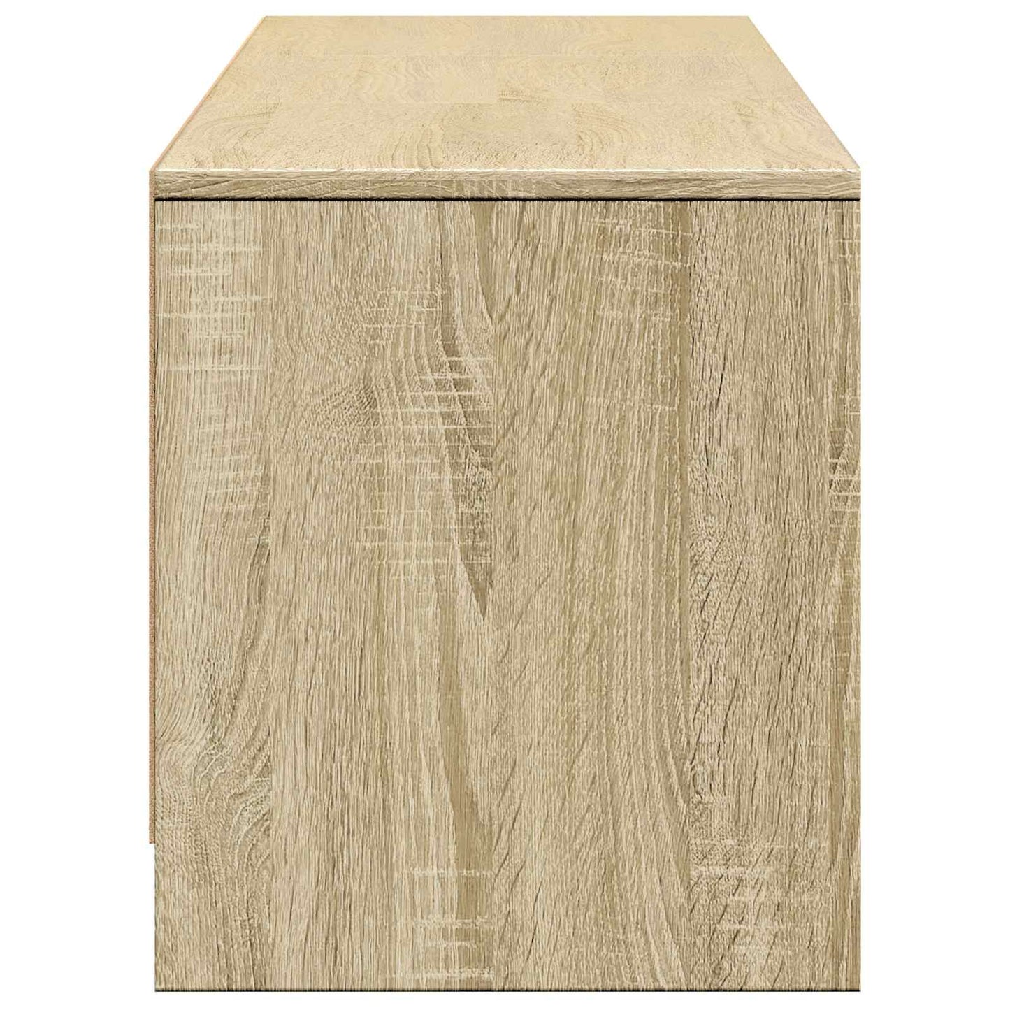 TV Cabinet with LED 165 x 34 x 40 cm Sonoma-Eiche Holzwerkstoff