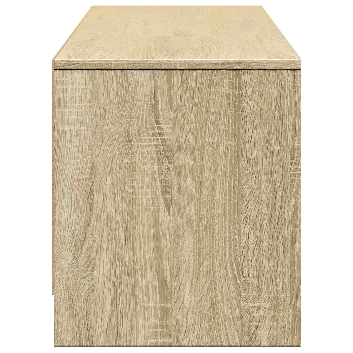 TV Cabinet with LED 165 x 34 x 40 cm Sonoma-Eiche Holzwerkstoff