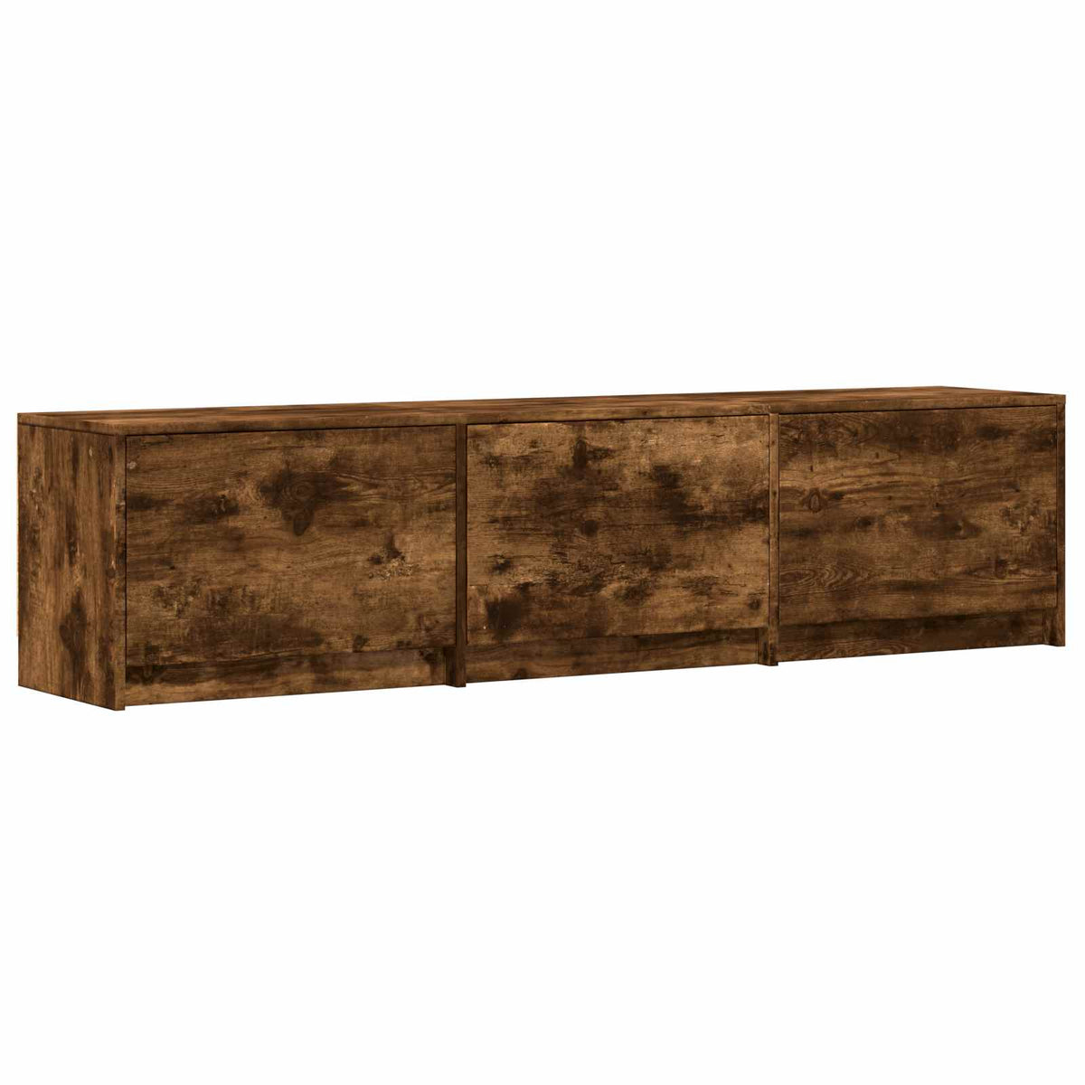 TV Cabinet with LED 165 x 34 x 40 cm Räuchereiche Holzwerkstoff