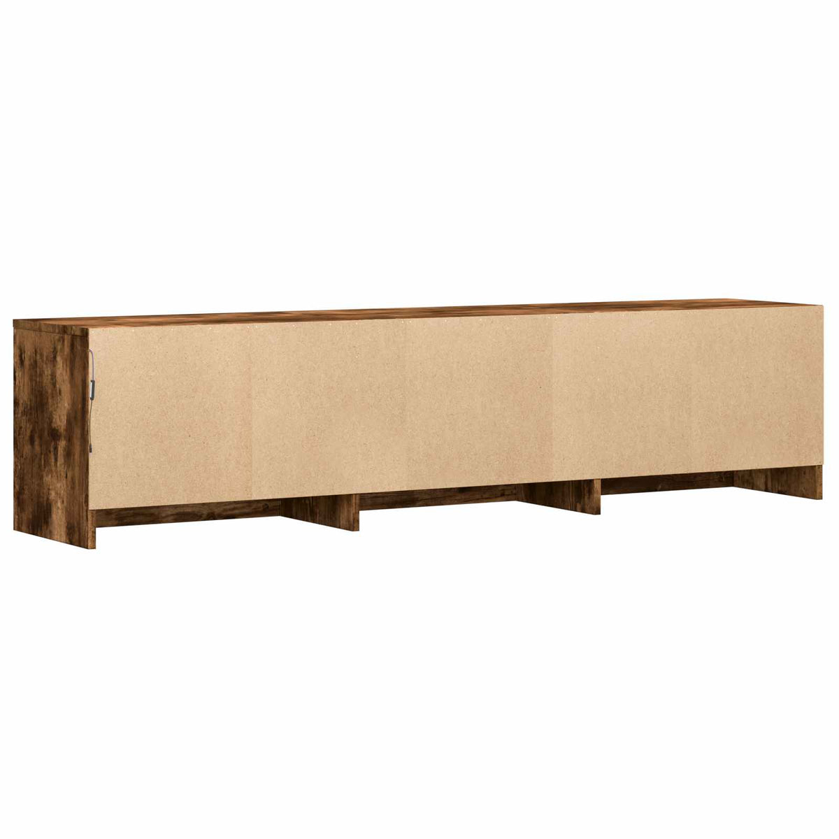 TV Cabinet with LED 165 x 34 x 40 cm Räuchereiche Holzwerkstoff