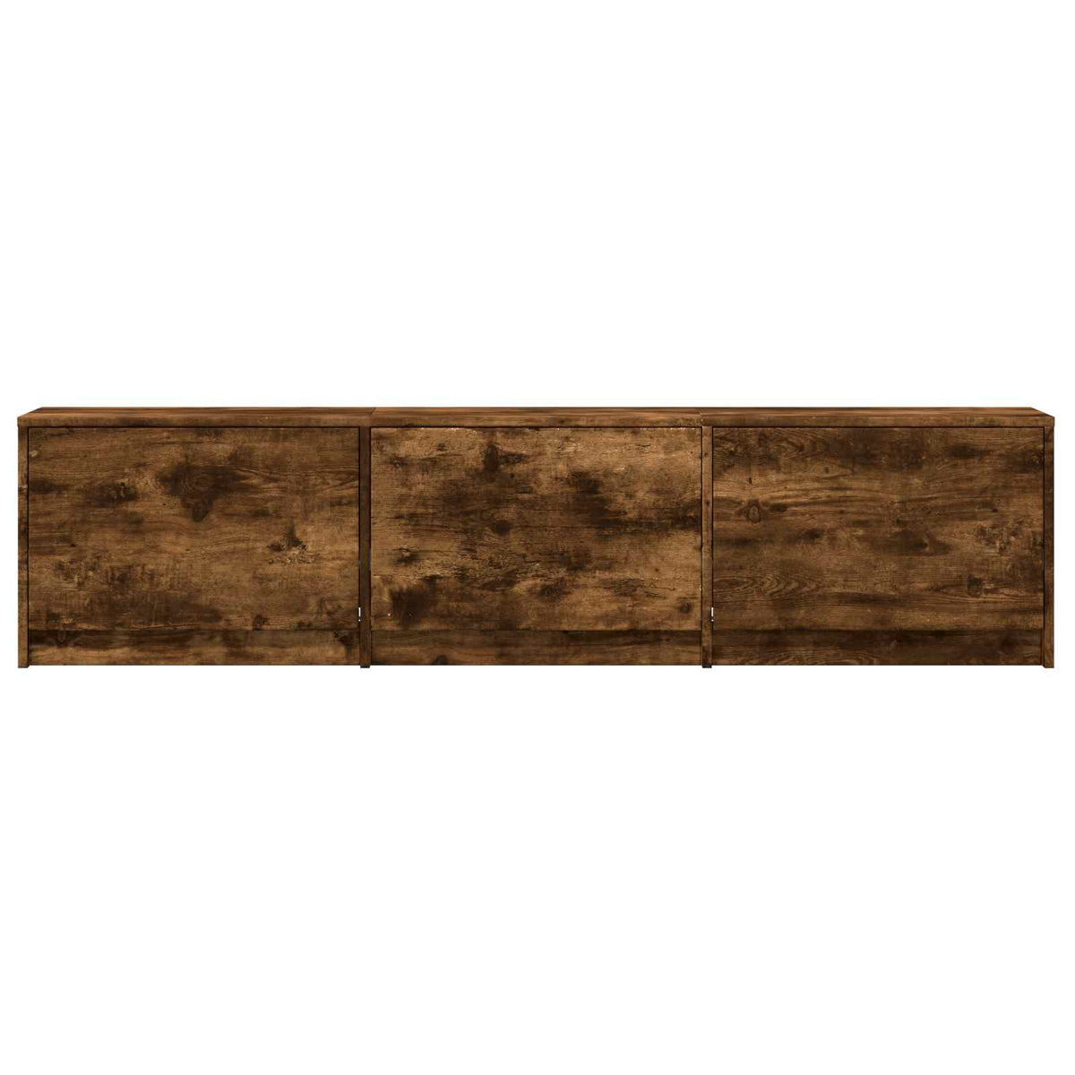 TV Cabinet with LED 165 x 34 x 40 cm Räuchereiche Holzwerkstoff