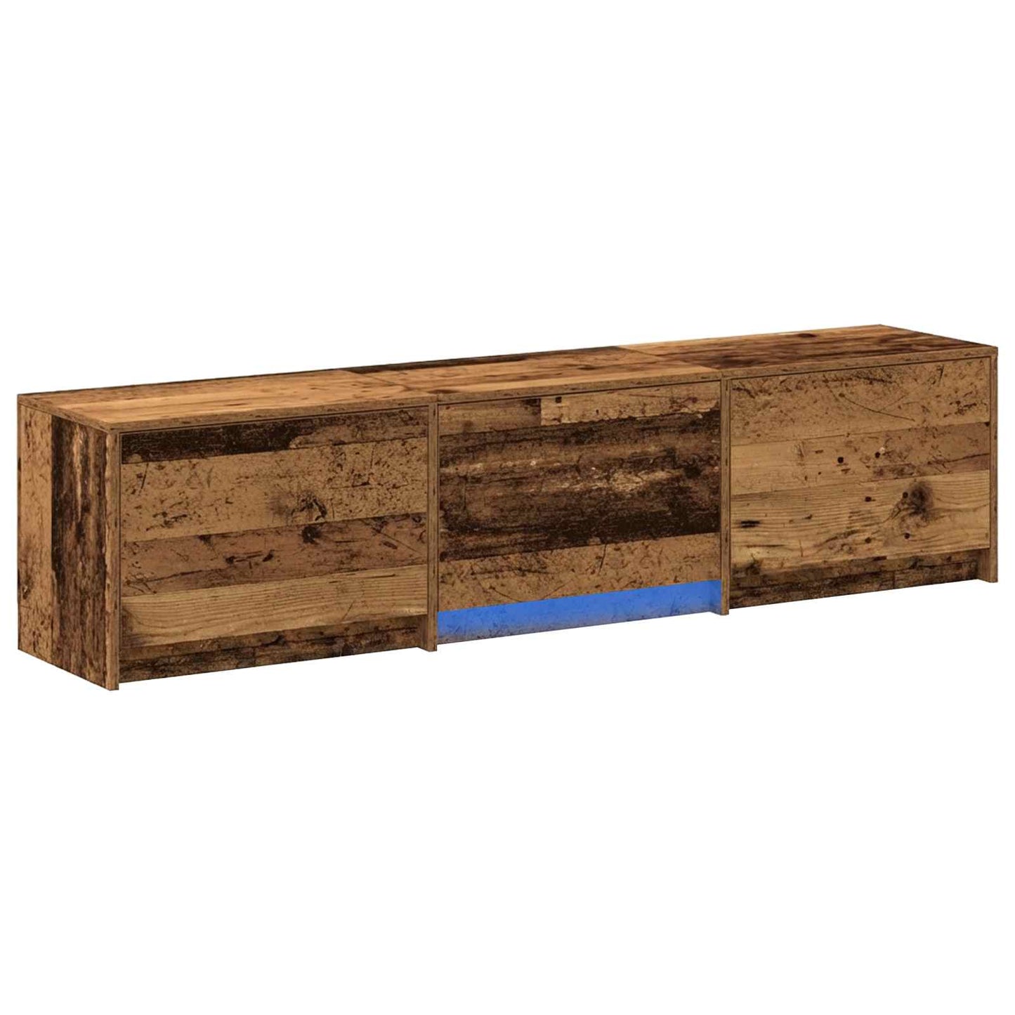 TV Cabinet with LED Altholz 165 x 34 x 40 cm Holzwerkstoff
