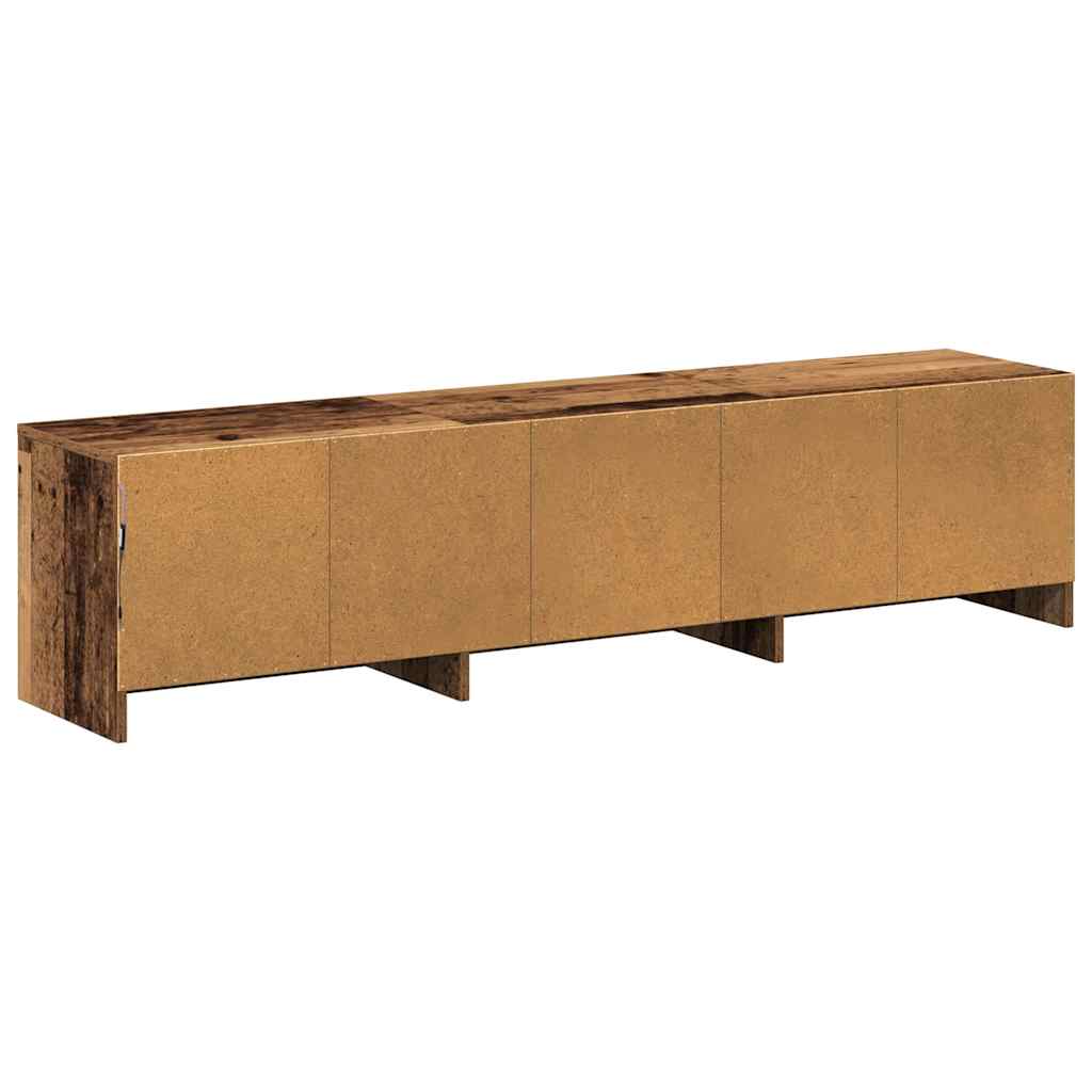 TV Cabinet with LED Altholz 165 x 34 x 40 cm Holzwerkstoff