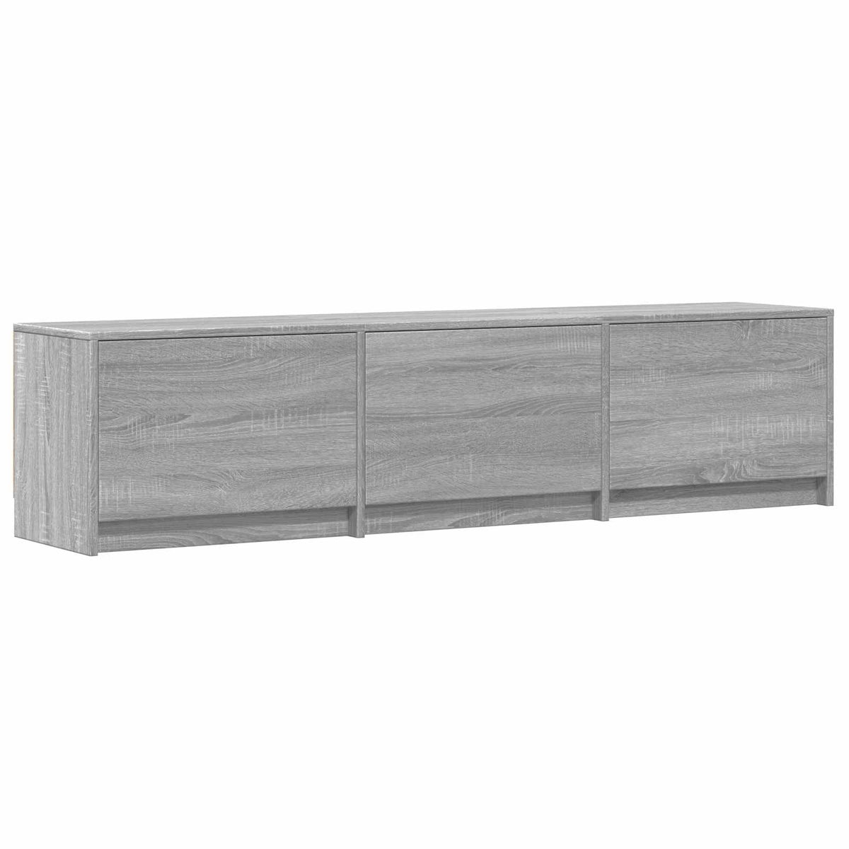 TV Cabinet with LED 165x34x40 cm Sonoma-Grau Holzwerkstoff