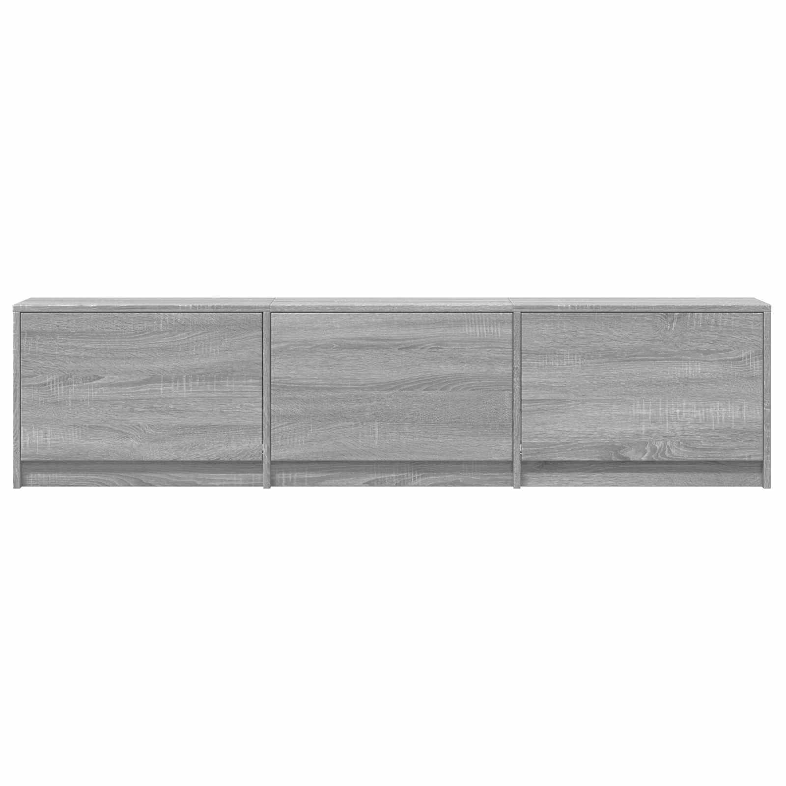 TV Cabinet with LED 165x34x40 cm Graues Sonoma Holzwerkstoff