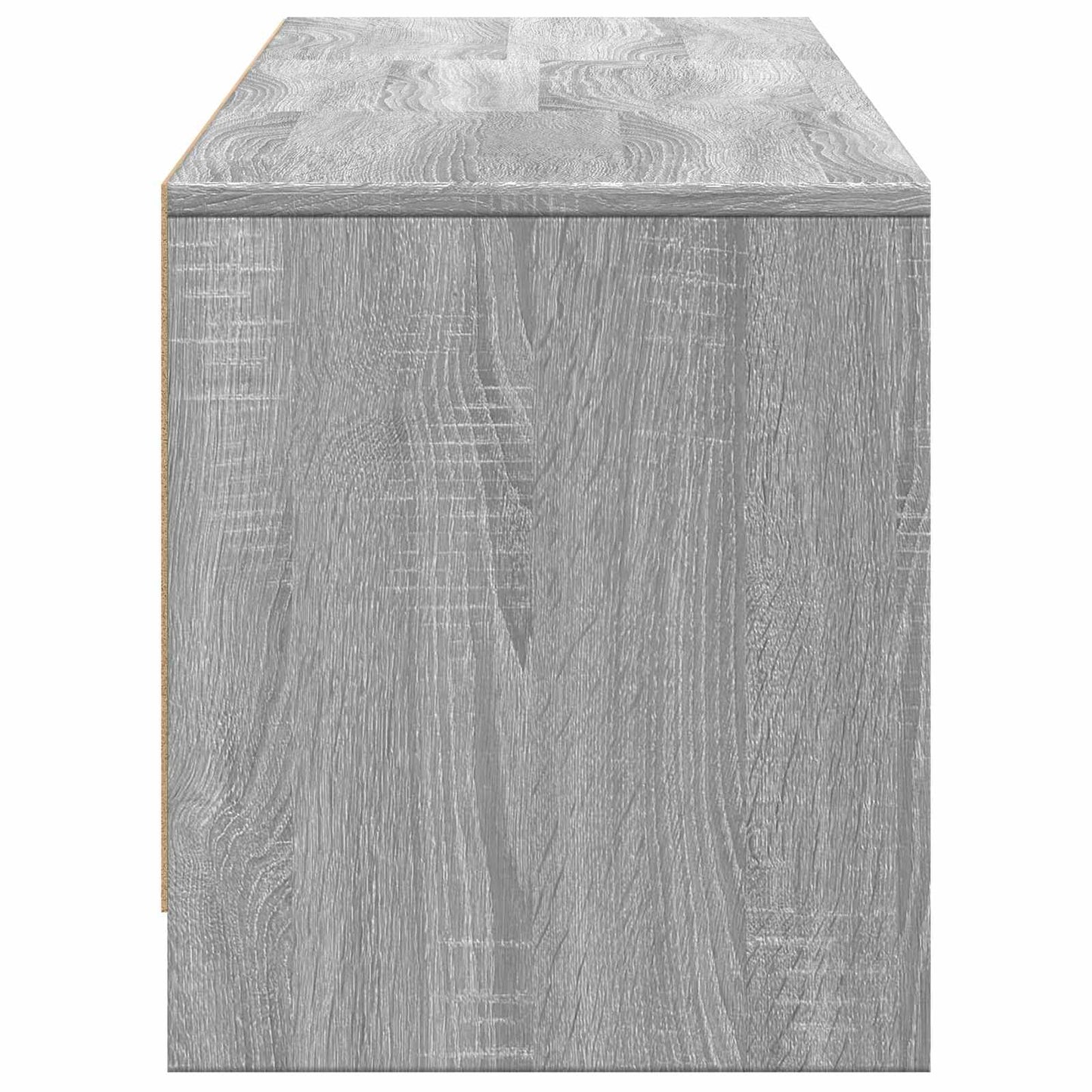 TV Cabinet with LED 165x34x40 cm Graues Sonoma Holzwerkstoff