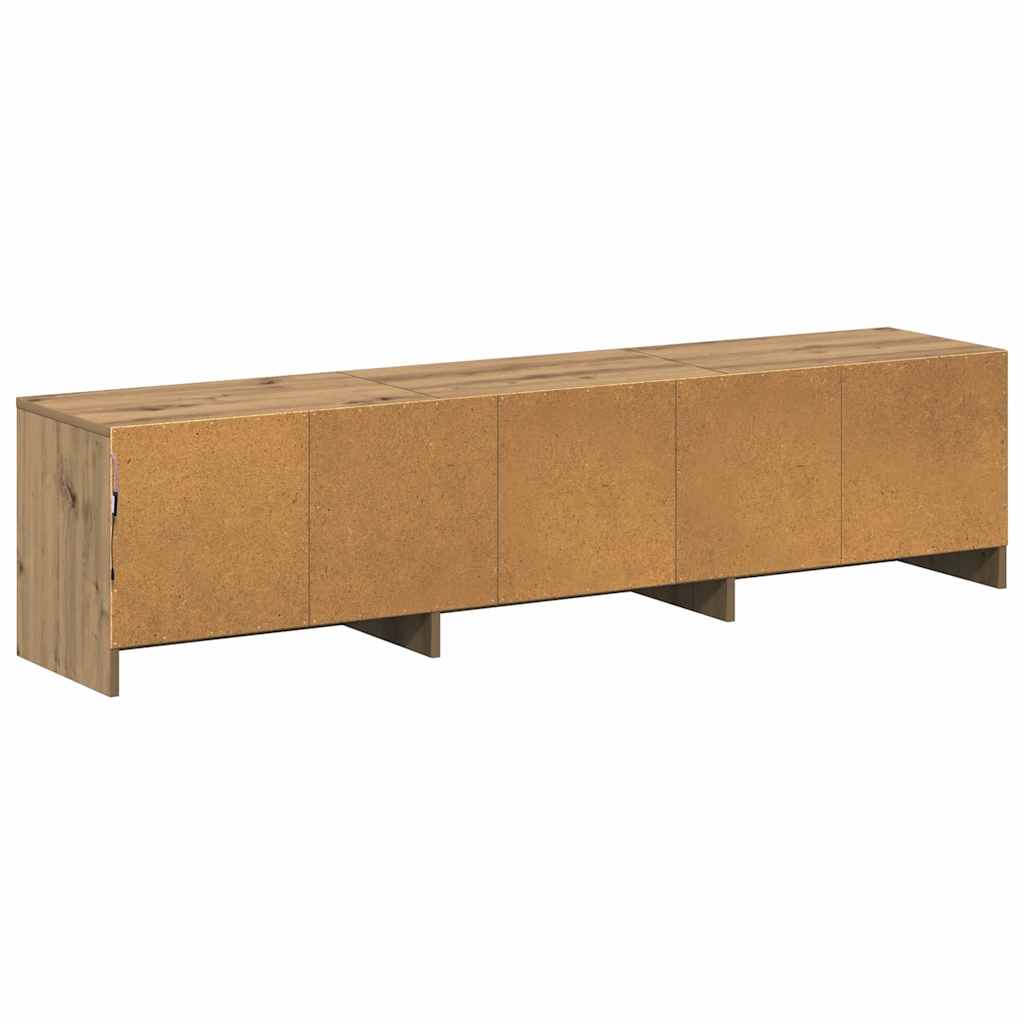 TV Cabinet with LED 165 x 34 x 40 cm Kunsthandwerk Eiche