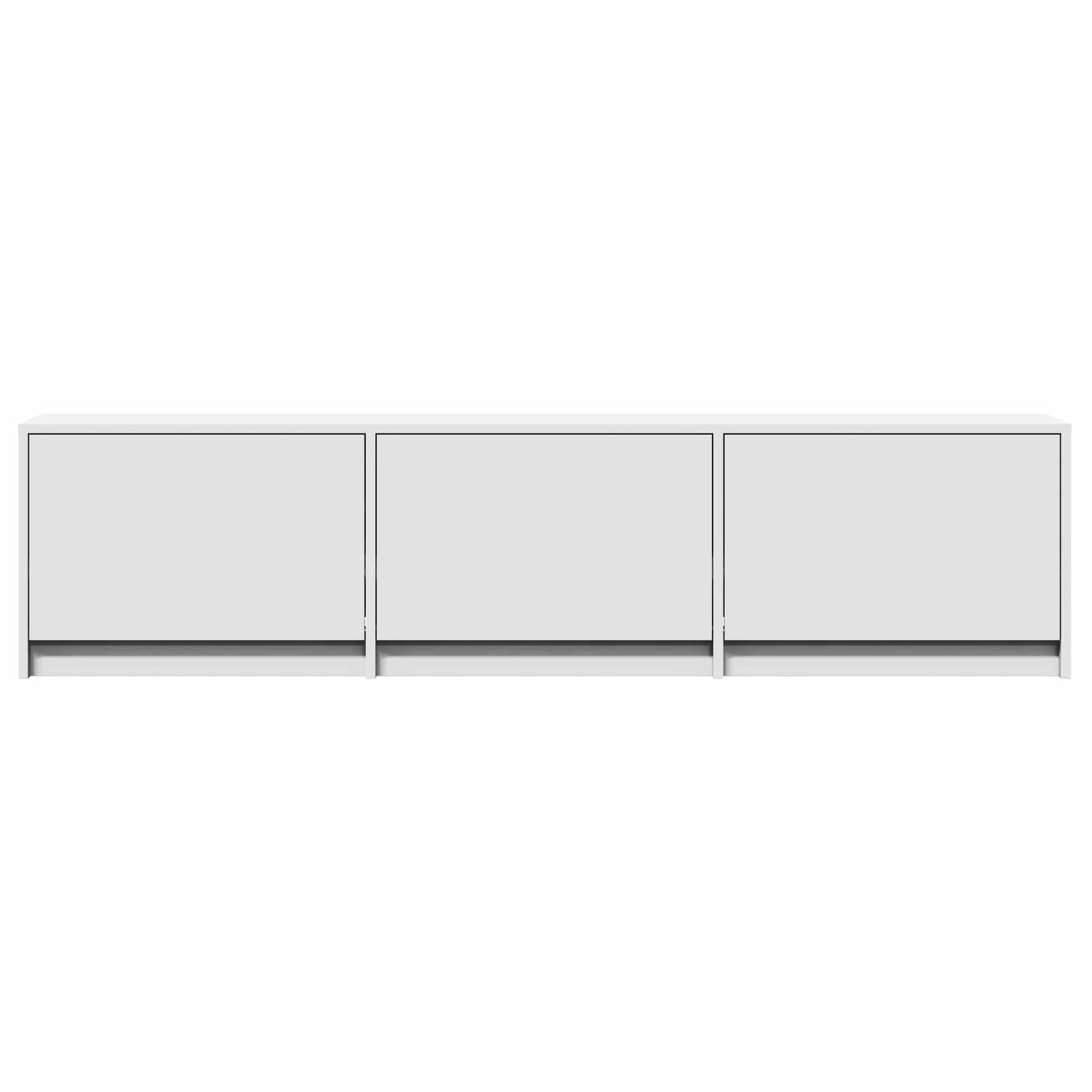 TV Cabinet with LED 165 x 34 x 40 cm Weiß Holzwerkstoff