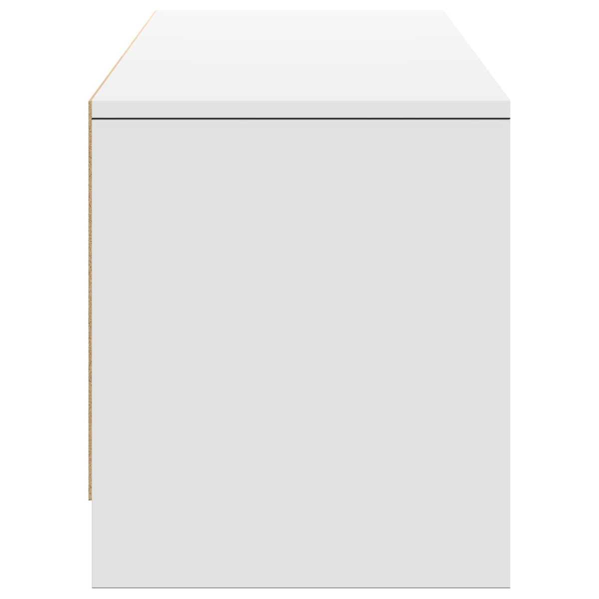 TV Cabinet with LED 165 x 34 x 40 cm Weiß Holzwerkstoff