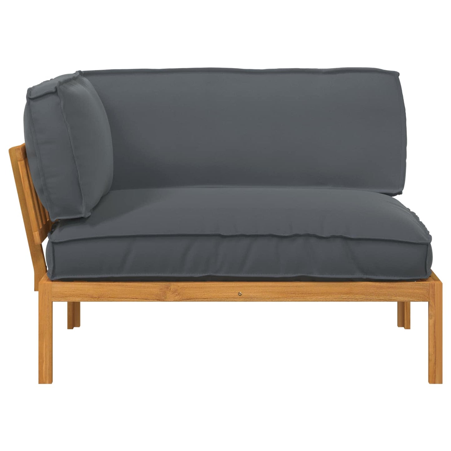 Sofa Set Uni Anthrazit 133 x 92 x 69 cm Massivholz Akazie