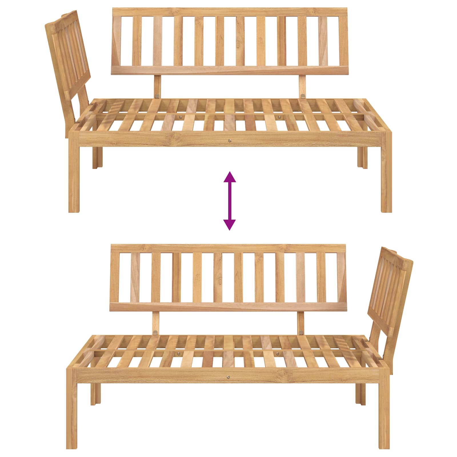 Sofa Set Uni Anthrazit 133 x 92 x 69 cm Massivholz Akazie