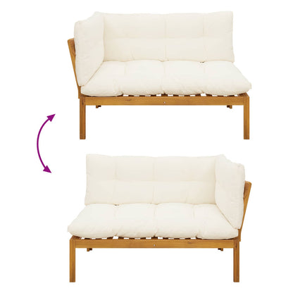 Garten Pallet Sofa Einheiten 2 stk. Massivholz Akazie