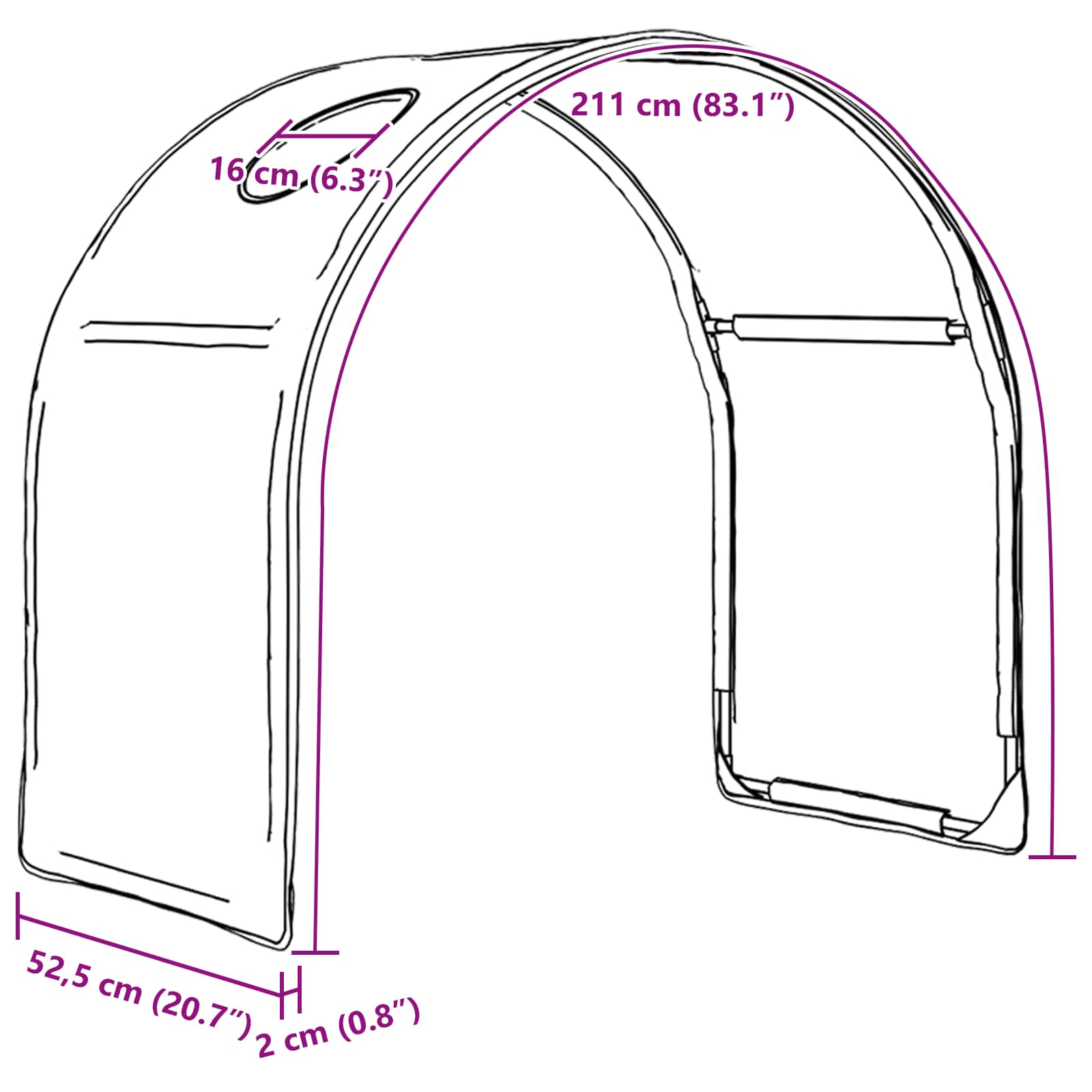 Bett-Tunnel für Kinder-Hochbetten 2 stk. Blau Polyester