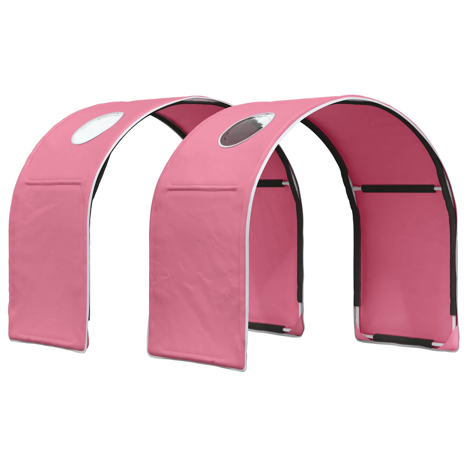 Bett-Tunnel für Kinder-Hochbetten 2 stk. Rosa Polyester
