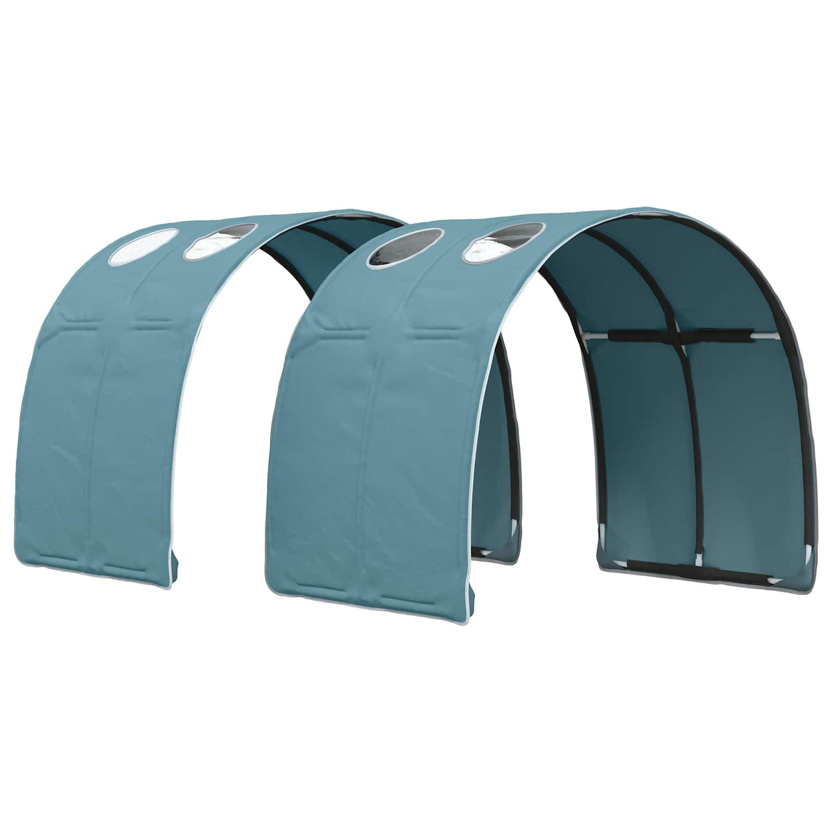 Bettunnel 2 stk. Himmelblau Polyester