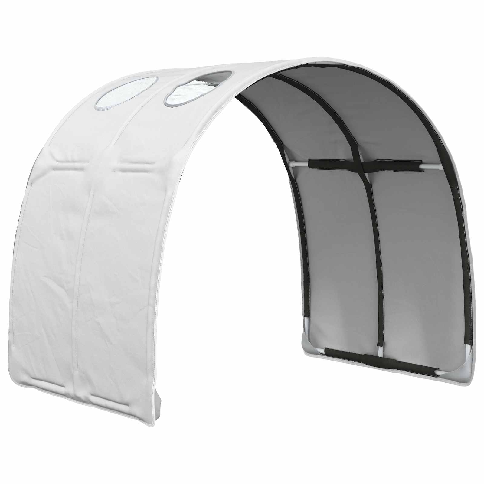 Bettunnel 2 stk. Weiß Polyester